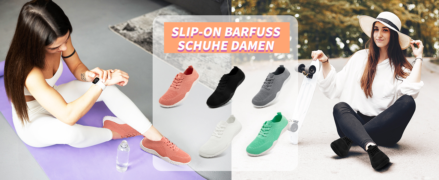 Жіночі кросівки Barfuss - легкі та зручні тапочки для дому та занять спортом, чорного кольору, розмір 39 EU