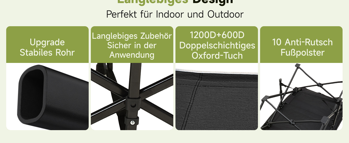 Ліжко-розкладачка Warmiehomy XXL з матрацом для дорослих, гостьове ліжко, широке, міцне, для кемпінгу, відпочинку, офісу, саду, сіре, з матрацом