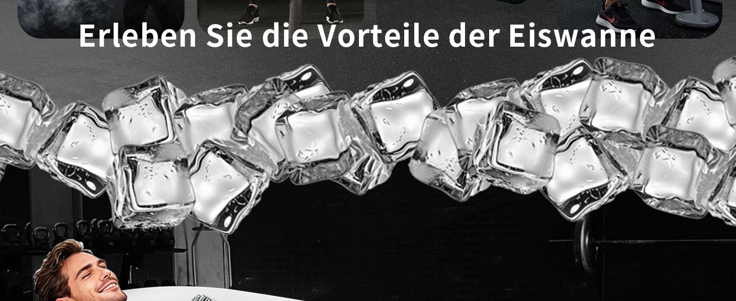 Екзотермічна ванна B&Y Ovales Eisbad: ізольована ванна для холодової терапії (120x65x65 см)