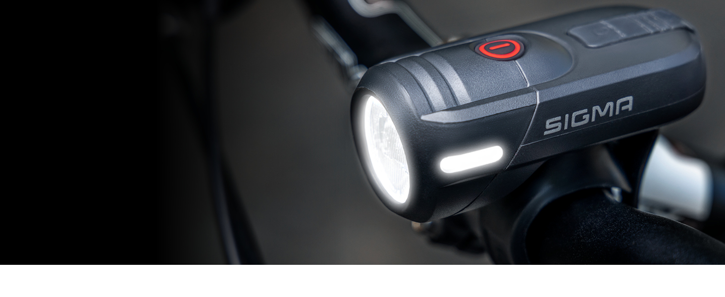 Комплект велосипедних LED фар SIGMA Aura45/Nugget II, 45/15 Люкс, акумуляторні, водозахищені, легкий монтаж, передня та задня фара