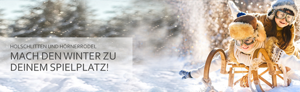 Дерев'яні санки BambiniWelt з підніжкою та тяговим тросом + зимовий чохол для ніг 108 см – тепла вовна, водовідштовхуючі – комбінований набір для дитячої коляски та візка Чорний