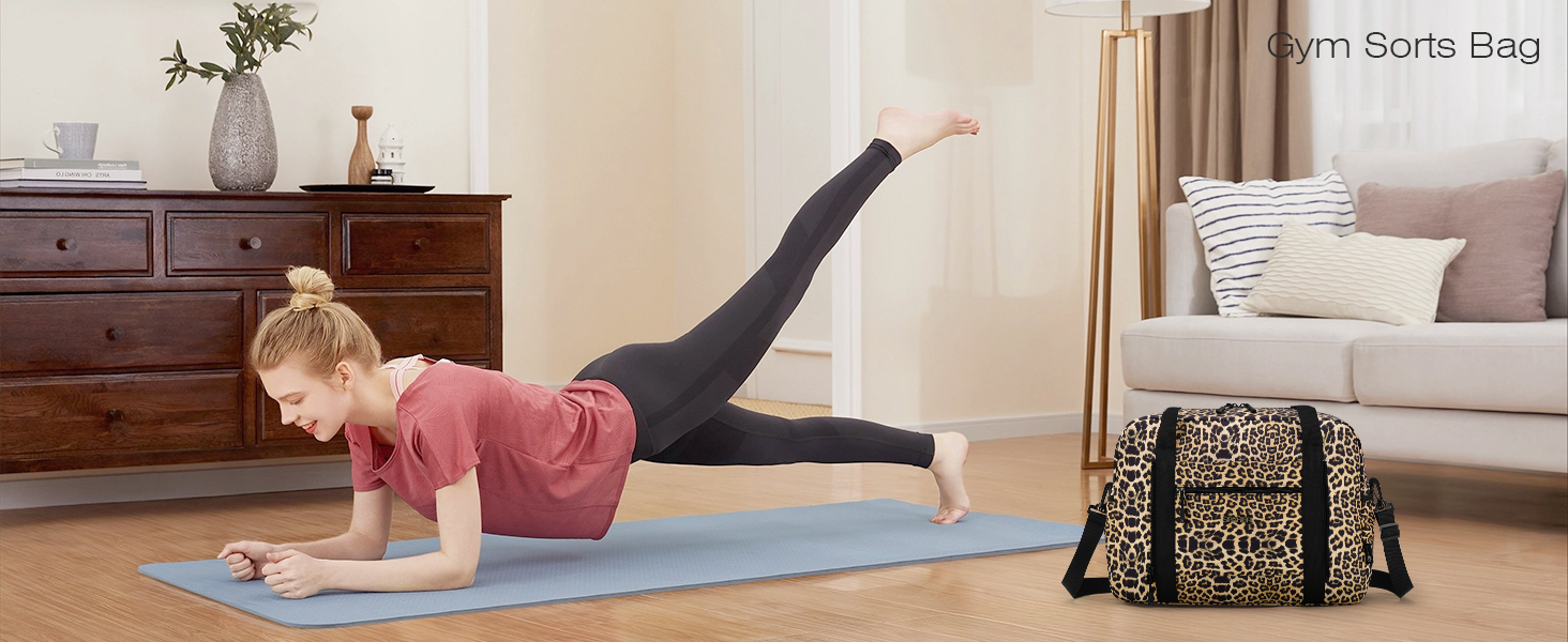 Спортивна сумка-рюкзак SPAHER Leopard: 40x30x20 см, для ручної поклажі Wizzair, Vueling, для подорожей, фітнесу, дамам та чоловікам