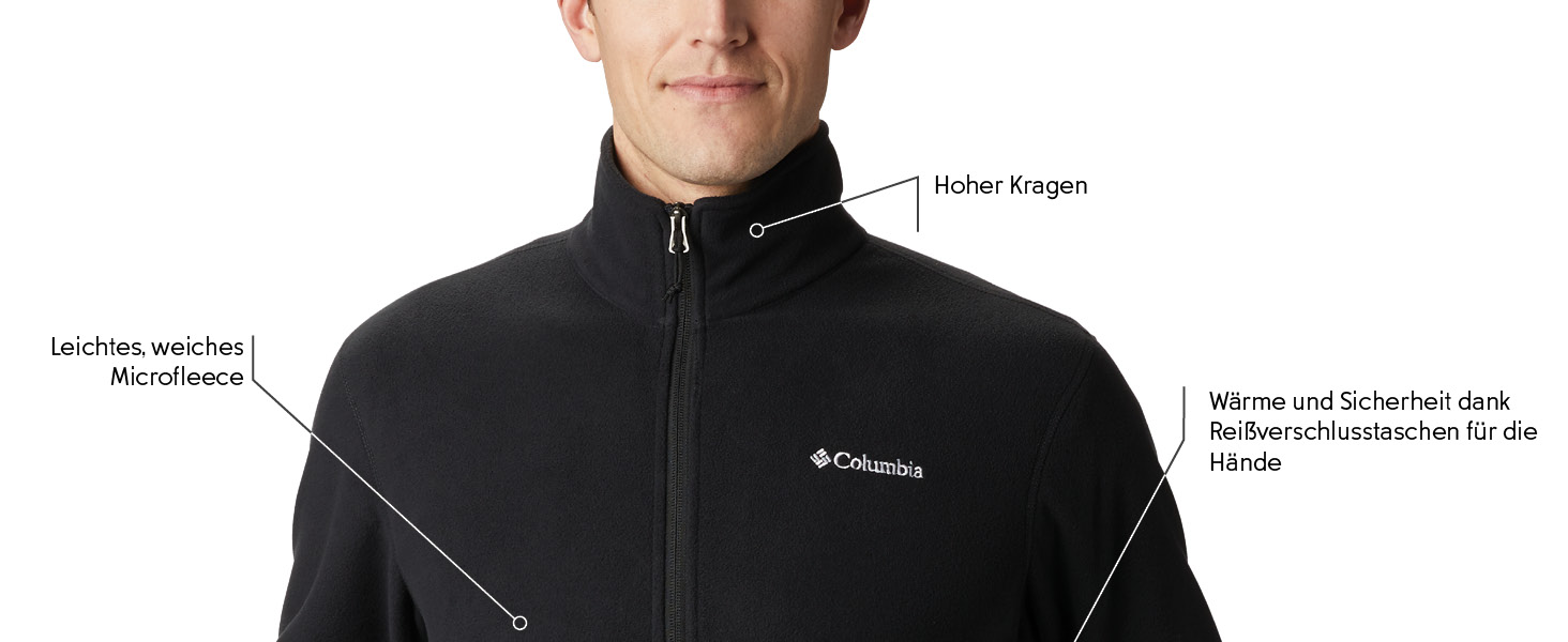 Чоловіча флісова куртка Columbia Fast Trek Light Full Zip, темно-синя (Collegiate Navy), розмір L