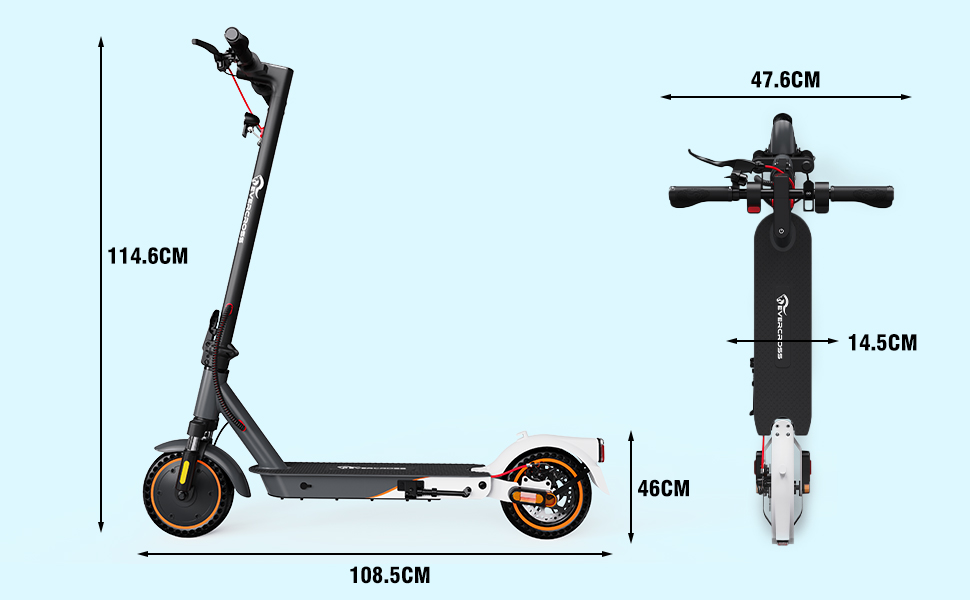 Електросамокат EVERCROSS EV85F, 400 Вт, 7,8 Агод, 15 кг, 120 кг