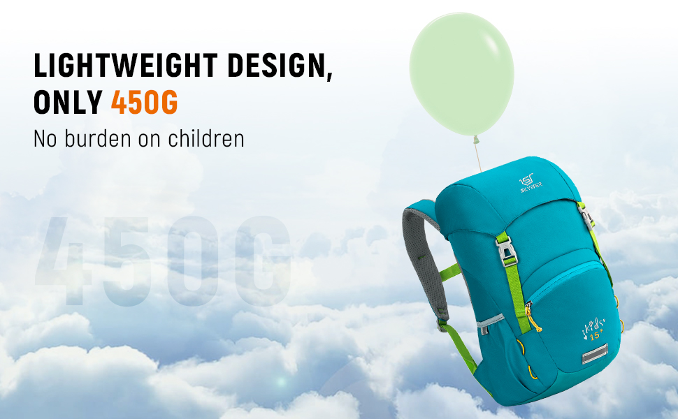 Дитячий рюкзак SKYSPER Wanderrucksack 15L - Легкий та комфортний рюкзак для хлопчиків та дівчаток (Цянова)