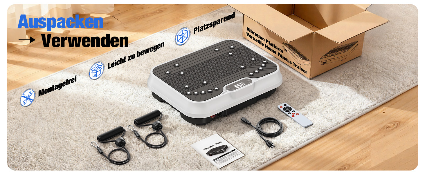 Віброплатформа для жінок HomeFitnessCode Mini - тренажер для дому для схуднення та м'язового розвитку, чорний