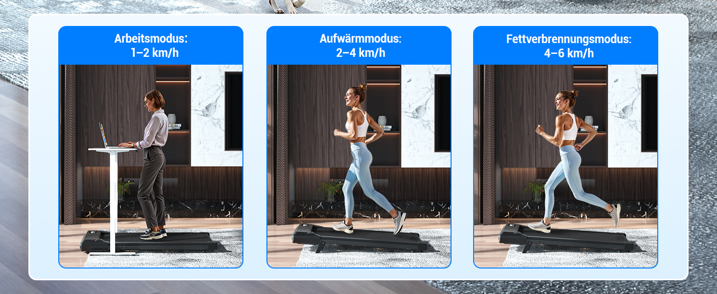 Бігова доріжка DeerRun Walking Pad під стіл з ухилом 6%, для дому та офісу, компактна, з додатком, пультом та LED-дисплеєм, до 136 кг, чорна глянцева
