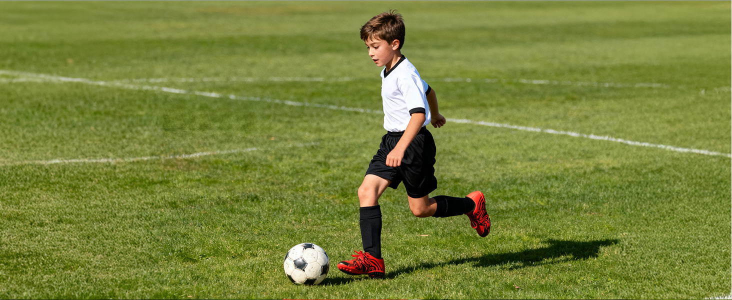 ДREAM PAIRS Дитячі футбольні кросівки для хлопчиків та дівчаток, спортивне взуття для легкої атлетики, тренування, зручні та зносостійкі, для стрибків у довжину, унісекс, 35 EU, Королівський лимонно-зелений, білий