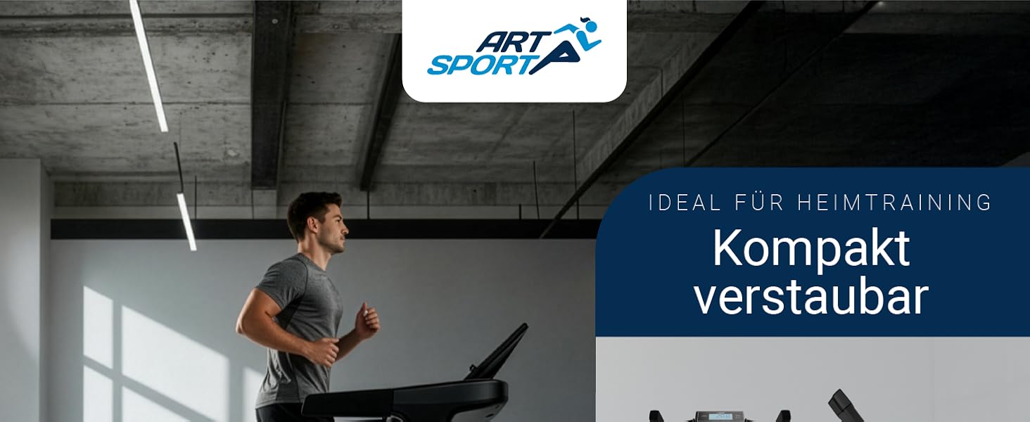 Біговий тренажер ArtSport Speedrunner 6000: швидкість 22 км/год, 99 програм, LCD дисплей 7