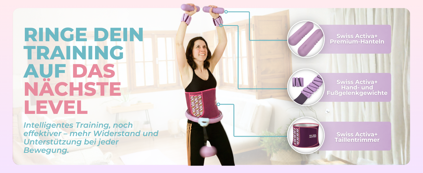 Розумний хулахуп Swiss Activa+ S2 XXL для дорослих, синій