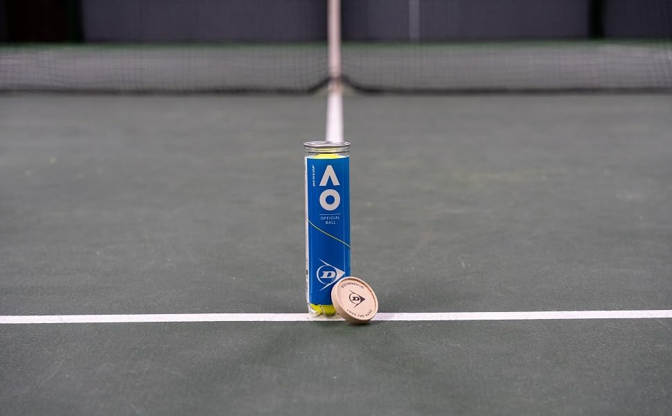Тенісний м'яч Dunlop Australian Open для ґрунту, хардкорту та трави