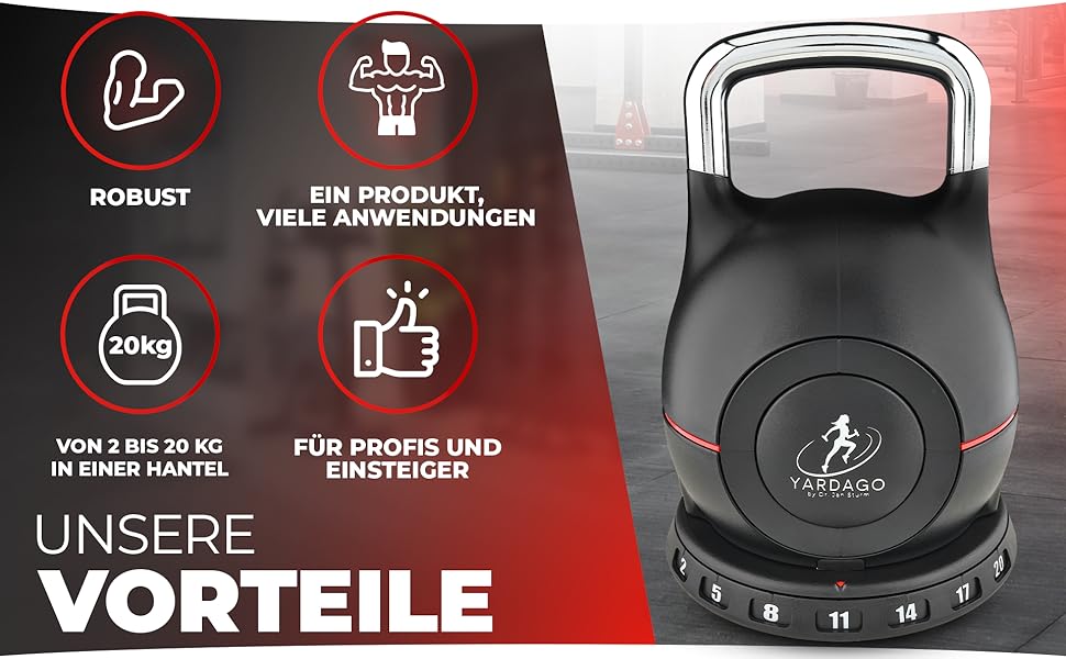 Кетлбел зміннісна Flexi-Kettlebell 2-20 кг для силових тренувань, CrossFit та загальної фізичної підготовки. Компактний, регульований, для домашнього тренажерного залу, Пілатесу, тренувань всього тіла. Набір кулькових гантелей.