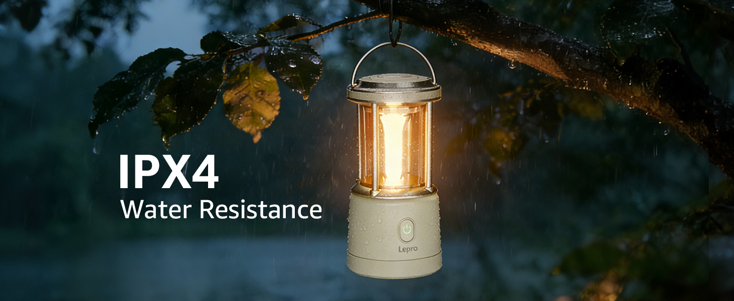 Ліхтар кемпінговий LED Lepro 2000 люмен, акумуляторний, водонепроникний IPX4, з Power Bank, для походу та надзвичайних ситуацій