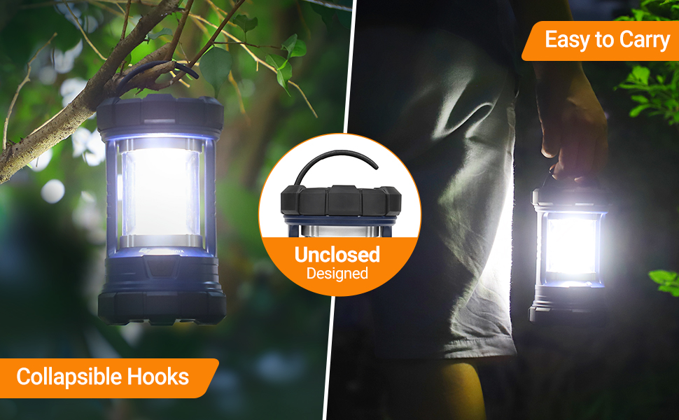 Ліхтар кемпінговий LED, 3200LM, Power Bank 4600mAh, 5 режимів, регулювання яскравості, Navy Blue