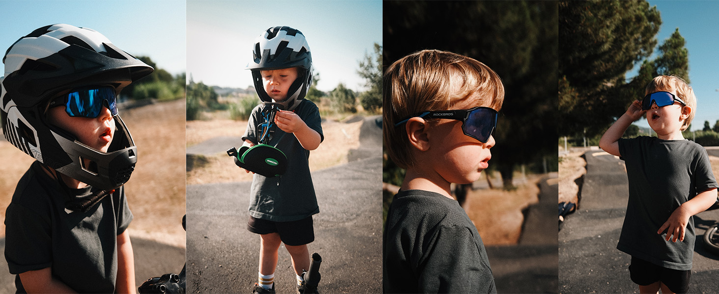 Шолом ROCKBROS дитячий інтегрований велосипедний, Fullface знімний захист підборіддя, BMX, MTB, Downhill, помаранчевий, розмір M