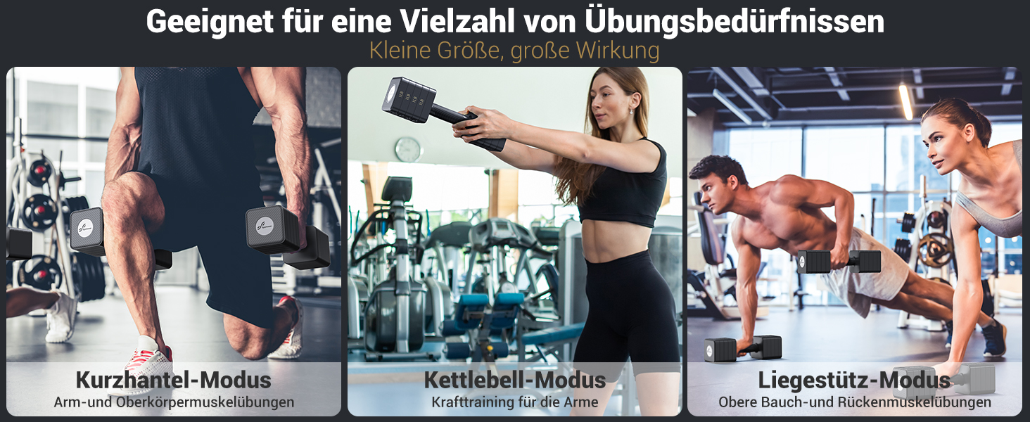 Регульовані гантелі Sportneer 5-в-1: набір гантелей для дому, силові тренування, 5 кг