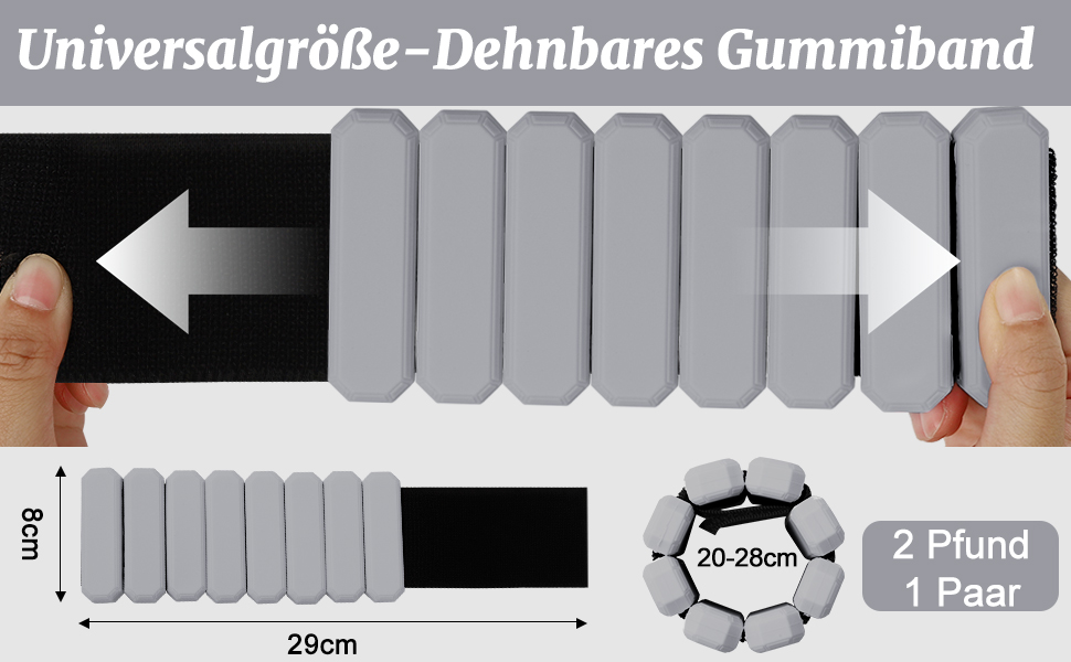 Набір обтяжень для зап'ястя та кісточок Omtofo, 2 шт (по 0,45 кг), Зелений (Сірий), для йоги, танців, пілатесу, аеробіки, кардіо та ходьби