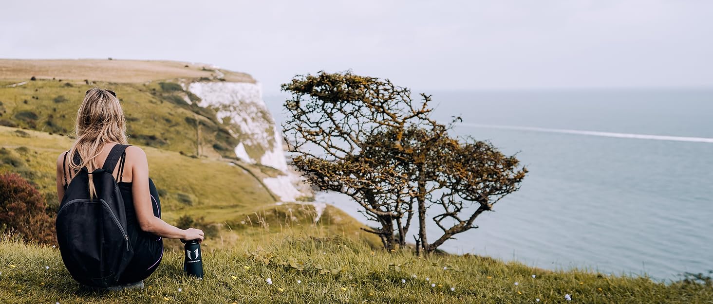 Фляга для води Super Sparrow: Tritan, без BPA, 350/500/750/1000 мл - для спорту, велосипеда, фітнесу, університету, подорожей