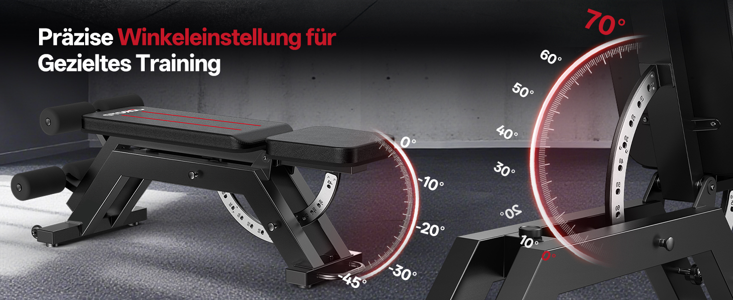 JOROTO MD70 Тренувальна лава з регулюванням, багатофункціональна лава для фітнесу, вантажопідйомність до 400 кг, 8 положень спинки та 5 положень сидіння, для комплексних тренувань