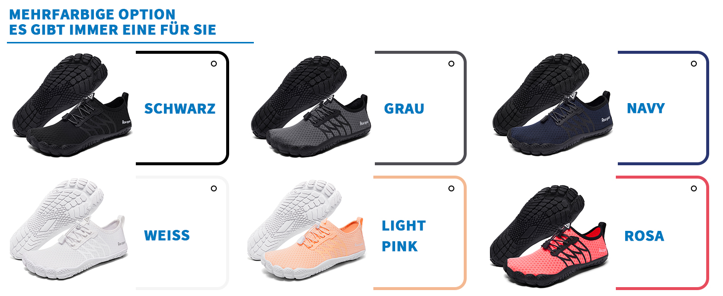 Водні черевики Raqua для жінок та чоловіків: дихаючі, швидковисихаючі, для плавання, басейну та пляжу. Розмір 39 EU, колір чорний. Модель Wz119