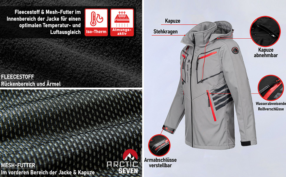 Чоловіча куртка Softshell водонепроникна outdoor з флісовою підкладкою, дихаюча функціональна куртка AS088, XL, темно-синя (Navy)