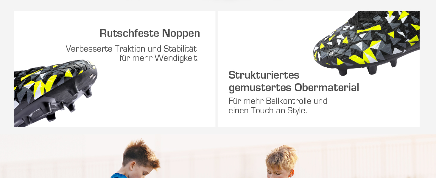 Футбольні бутси DREAM PAIRS для дітей (хлопців та дівчат) з шипами, для тренувань та гри на відкритому повітрі. Професійні дитячі футбольні бутси, розмір 38.5 EU, чорний/неоновий зелений