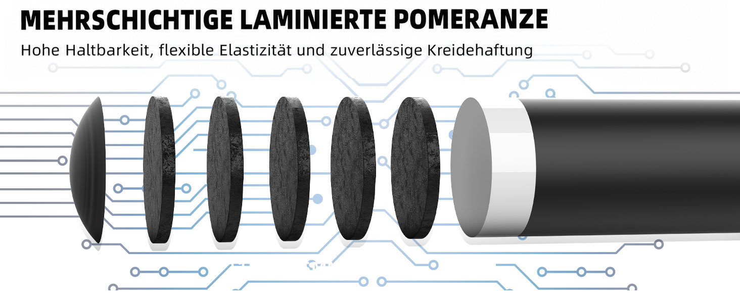 Карбоновий шафт для більярдного кия KONLLEN BlackShaft Radial 11.5 мм, Low Deflection, Pro-Taper, поміранчева накладка, з'єднання 3/8×8 або Uni-Loc, 74 см