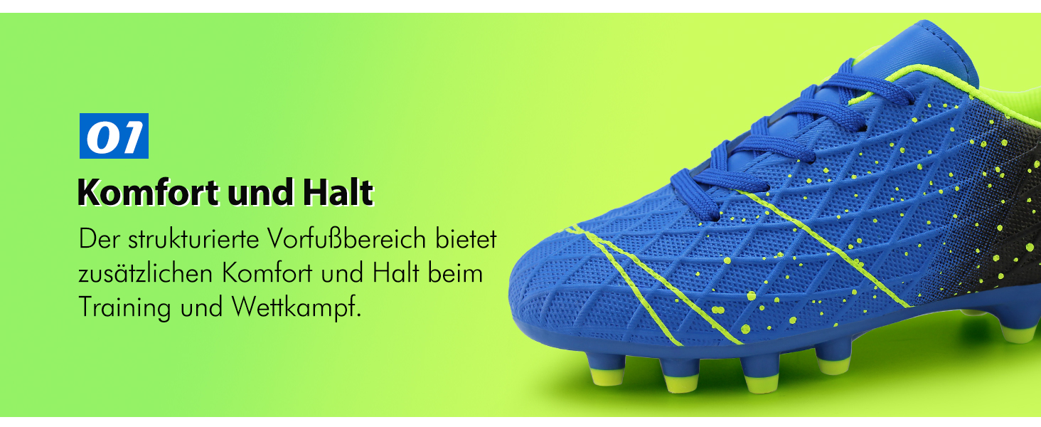 Дитячі футбольні бутси Hawkwell для твердого поля, чорно-зелені (30 EU, синьо-зелені)