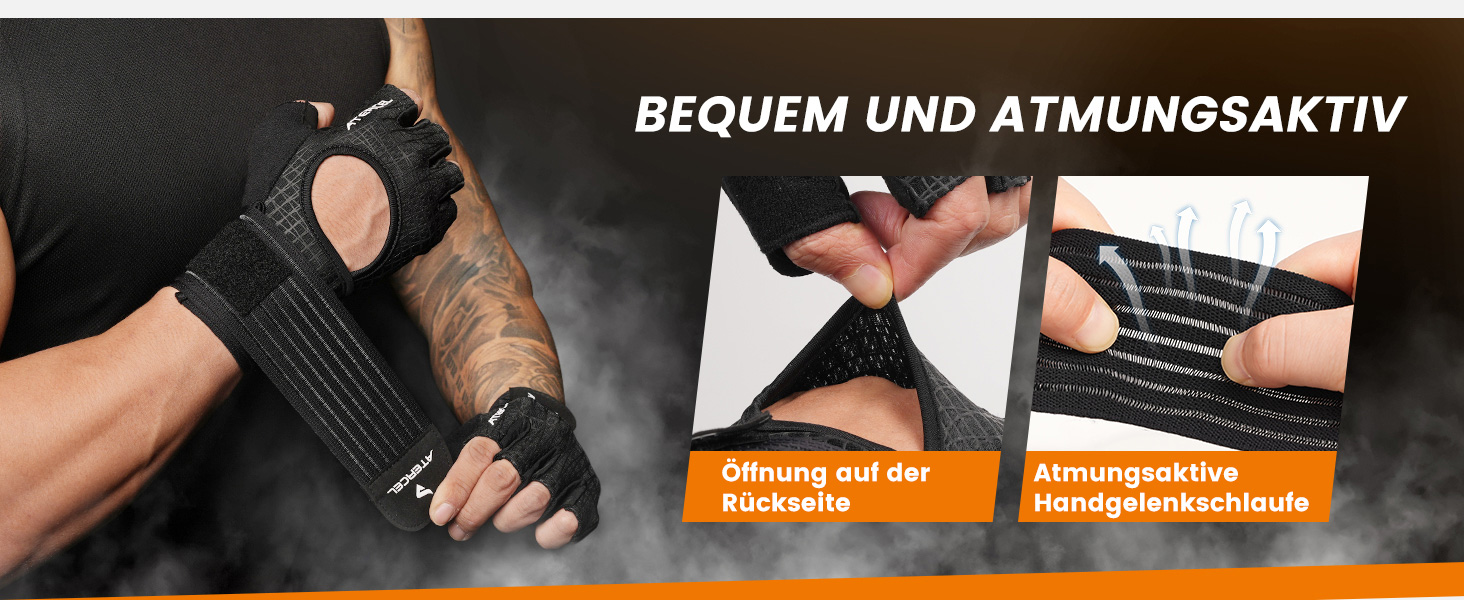 Фітнес рукавички ATERCEL для чоловіків та жінок: рукавички для тренувань, силових вправ, кросфіту, важкої атлетики та тренувань у залі