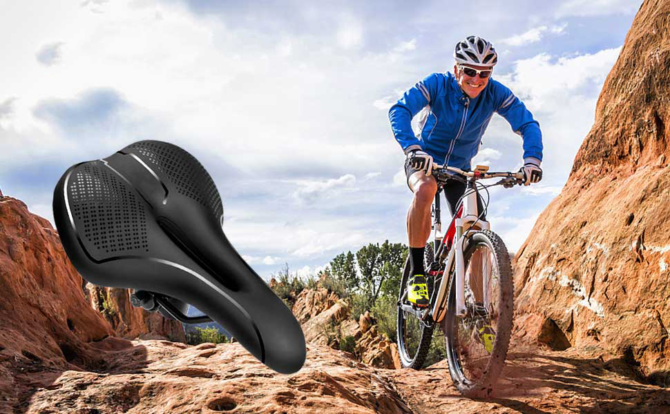 Зручний чоловічий велосипедний сідло з гелевим наповнювачем, MTB сідло для чоловіків та жінок, велосипедні сідла, порожнисте сідло для шосе, аксесуари для гірського велосипеда (стиль D)