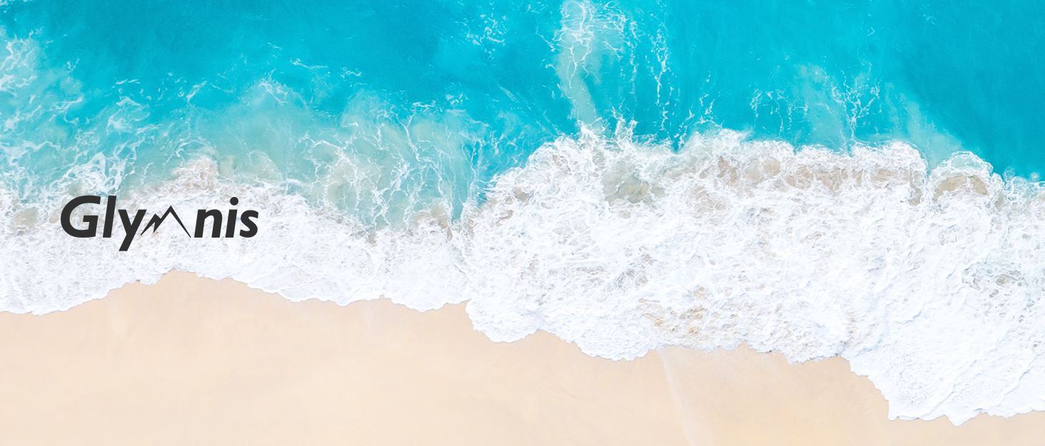 Водонепроникний мішок Glymnis Dry Bag 10L/20L: Сумка для водного спорту, пляжу, кемпінгу (Блакитний)