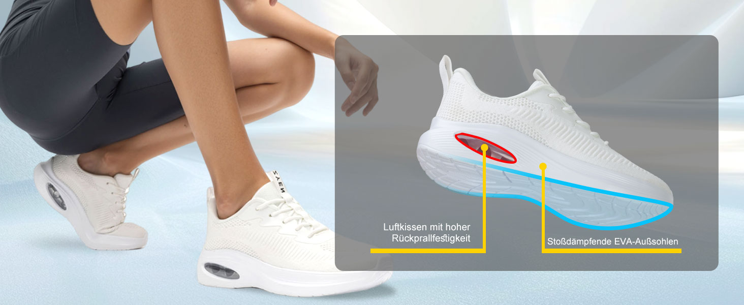 Жіночі кросівки ZYEN для широкої стопи: зручні, дихаючі, для занять спортом та фітнесом, чорного кольору, розмір 37 EU