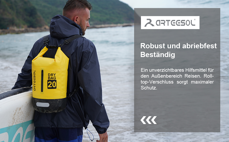 Водонепроникний мішок Blackace Arteesol 20L: для плавання, каякінгу та водних видів спорту
