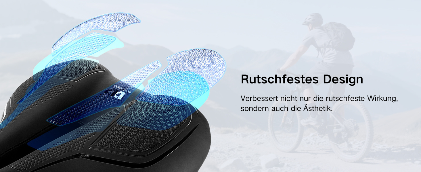 PRMHOOT Велосипедне сідло для чоловіків та жінок з піною Memory Foam, зручне, м'яке, ергономічне, дихаюче, амортизуюче. Підходить для E-Bike, MTB, шосе, міського велосипеда, чорного кольору.