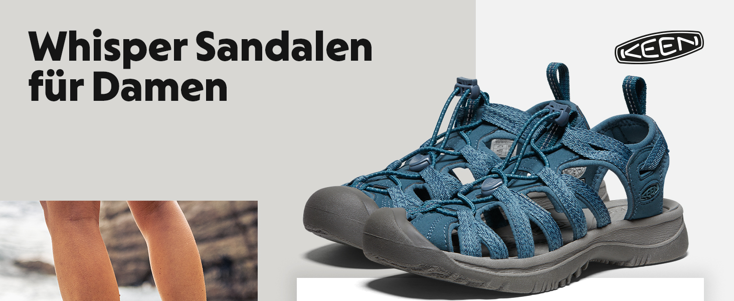 KEEN Whisper Sportsandalen жіночі спортивні сандалі з закритим носком Taupe Coral 40 EU