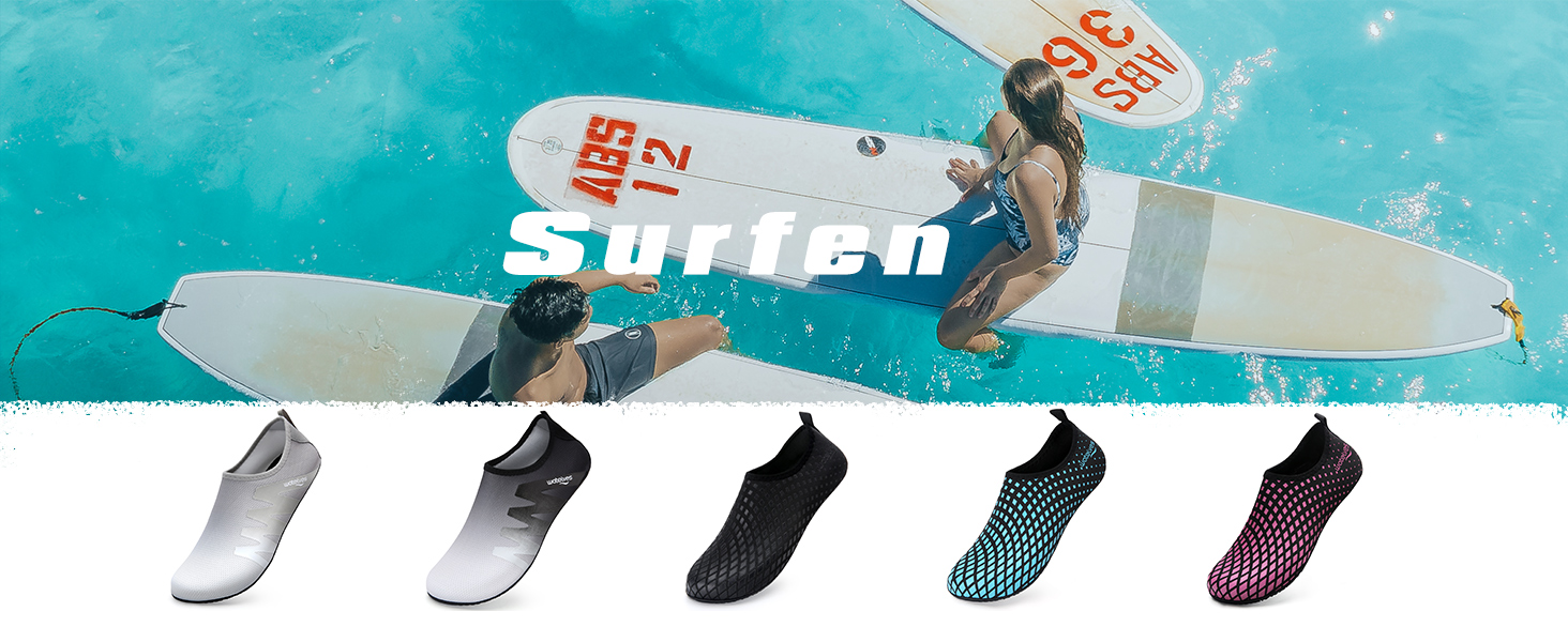 Водні черевики для плавання та відпочинку на пляжі: чоловічі та жіночі, швидковисихаючі, дихаючі, slip-on, розміри 34-47 EU, чорний колір