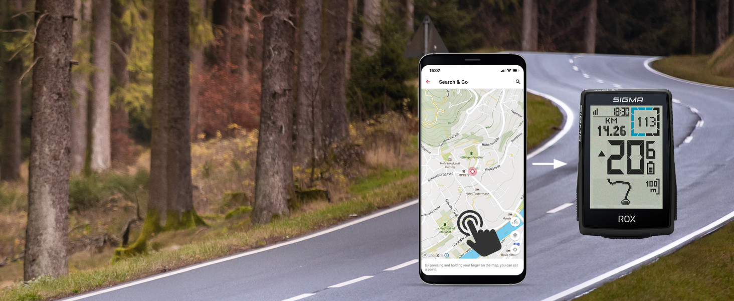 Велокомп'ютер SIGMA ROX 4.0 SE Special Edition GPS, чорний. Навігація, висотомір, сумісний з E-Bike
