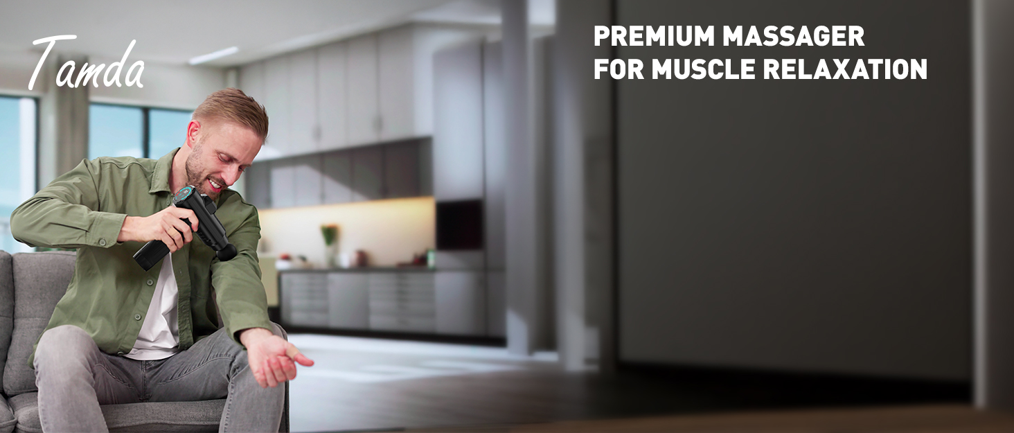 Масажер для м'язів: пістолет для масажу з 10 насадками, 30 швидкостей та LCD-екраном для розслаблення тіла, спини та плечей