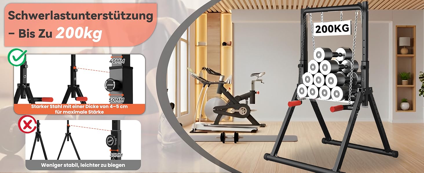 Спортивний турнік Klimmzugstange Freistehend Power Tower Dip Station, регульований, чорний