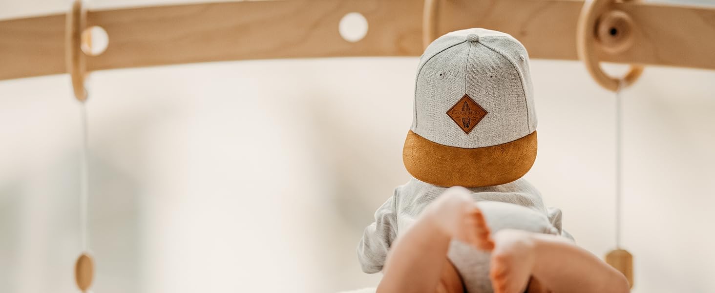 Набір бейсболок Soulbuddy для батька та сина (2 шт) — сімейна кепка Snapback для чоловіків та дітей, сіро-блакитний колір