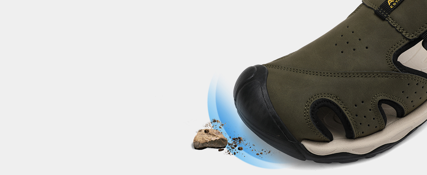 Чоловічі сандалі AX BOXING для трекінгу та спорту, зелені, розмір 44 EU