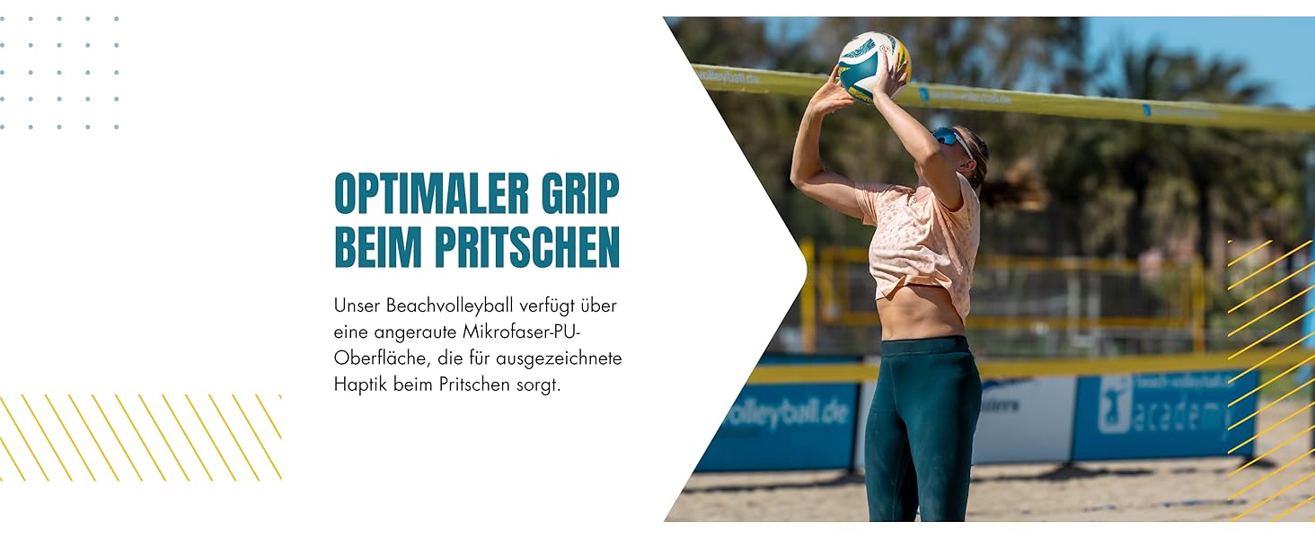 Волейбольний м'яч SunPro для пляжного волейболу, сертифікований DVV, розмір 5, м'яка мікрофібра, PU поверхня - для пляжного та вуличного спорту, подарунок (без насоса)