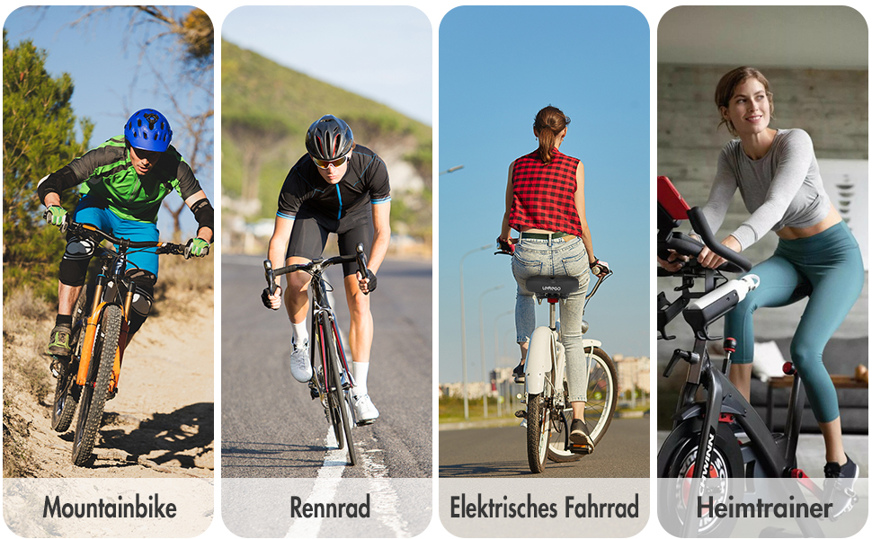 Зручний велосипедний сідло LEMEGO для чоловіків та жінок: широке, ергономічне, з гелевим наповнювачем. Підходить для MTB, шосе, електровелосипедів та міських велосипедів