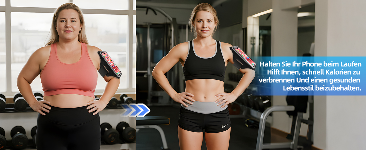 Спортивний браслет на руку для бігу з відділенням для телефону та ключей, чорний. Сумісний з iPhone 17/16/15/14/13/12/11 Pro Max/Plus. Оновлена модель, до 6.9 дюймів.