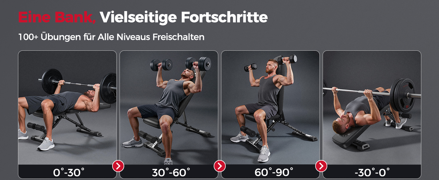 Відкидна тренажерна лава FLYBIRD для дому з регулюванням, 360-544 кг, M1-363KG