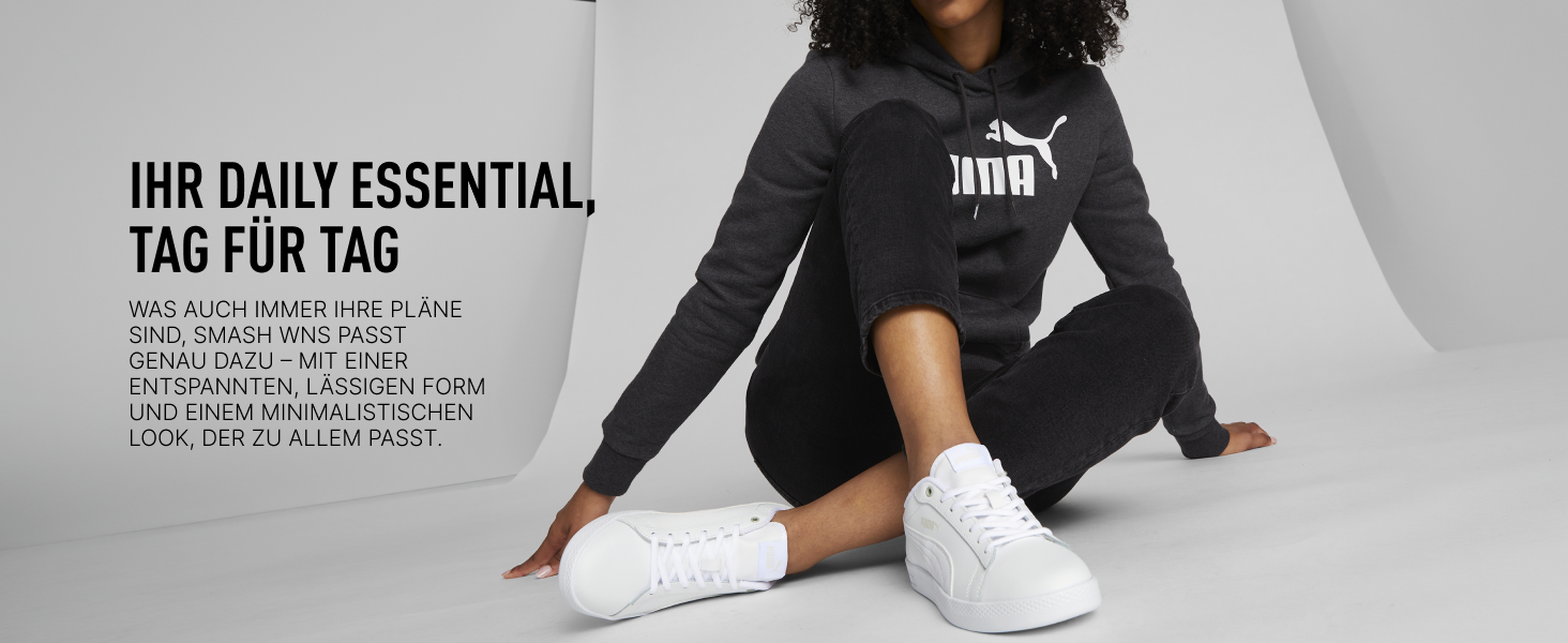 Жіночі шкіряні кросівки PUMA Smash v2 L білого кольору, розмір 38 EU