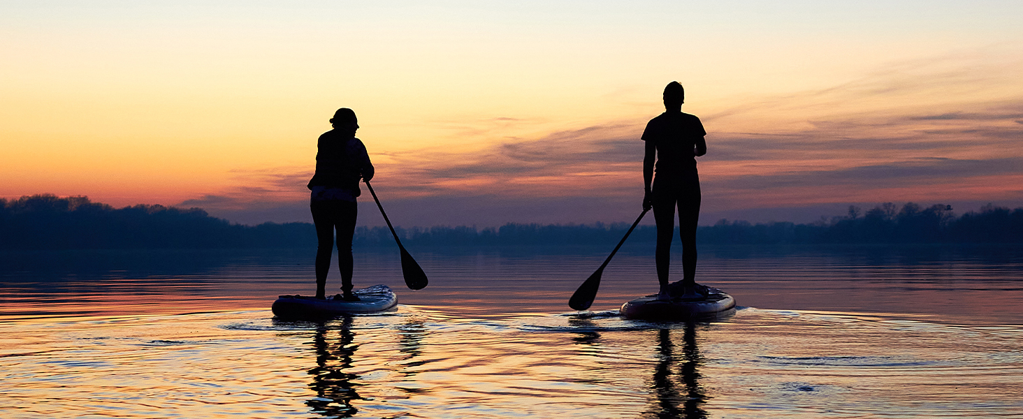 Надувний SUP Борд Abahub 320x78x15см: Комплект для Станд Ап Паддлінг, Каякінг, Риболовля. З регульованим веслом та сидінням.