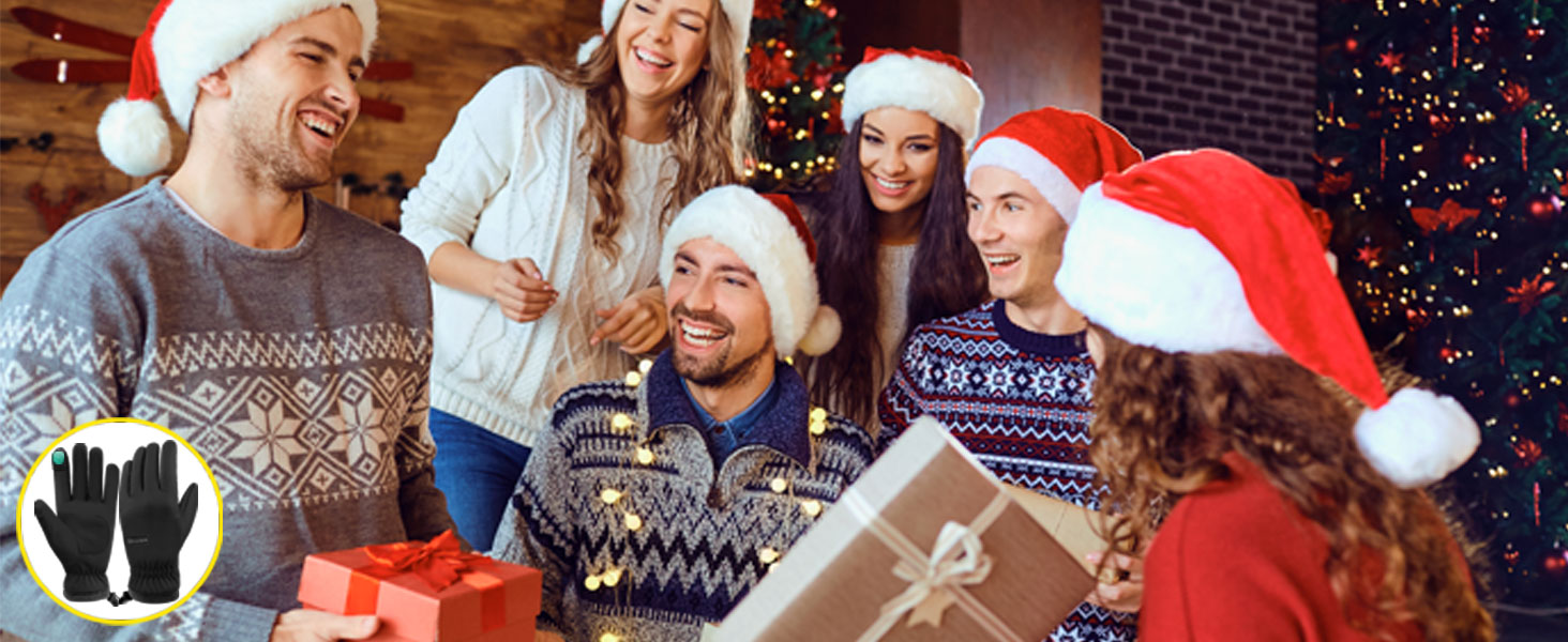 Термо рукавички для велосипеда Ihuan - чоловічі/жіночі, теплі, водонепроникні, вітронепроникні, спортивні, для велосипеда, бігу, катання на лижах, хайкінгу, чорного кольору