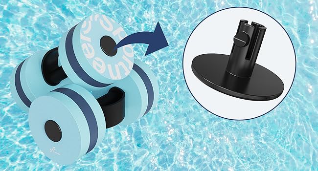 Набір гантелей Sportneer Aqua з EVA-піни для водної аеробіки, аквафітнесу та акваджогінгу, обладнання для водних тренувань
