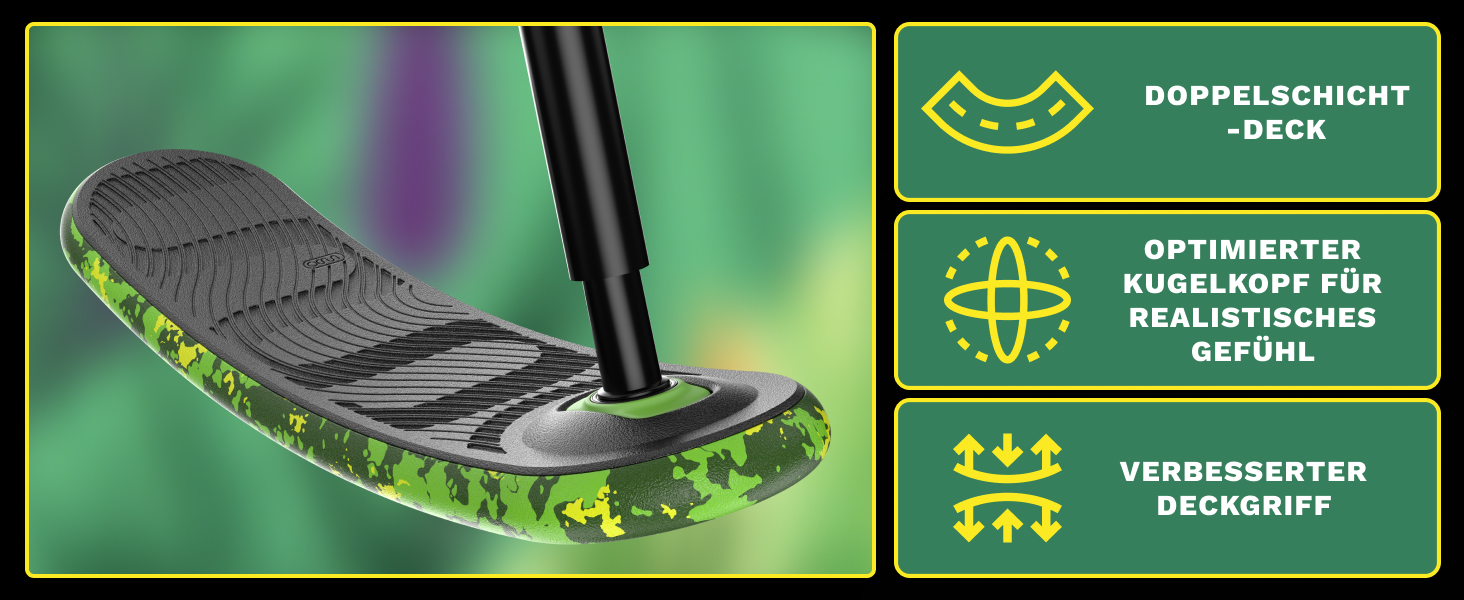 Трюковий самокат Indo Trick Scooter V2 Pro Green Mamba (12+ років) для підлітків, дітей та дорослих – для вулиці та приміщення